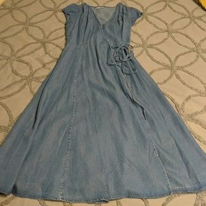 Jean Wrap Dress